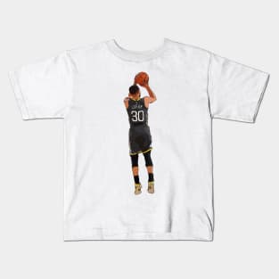 Stephen Curry 3-Point Shot Kids T-Shirt